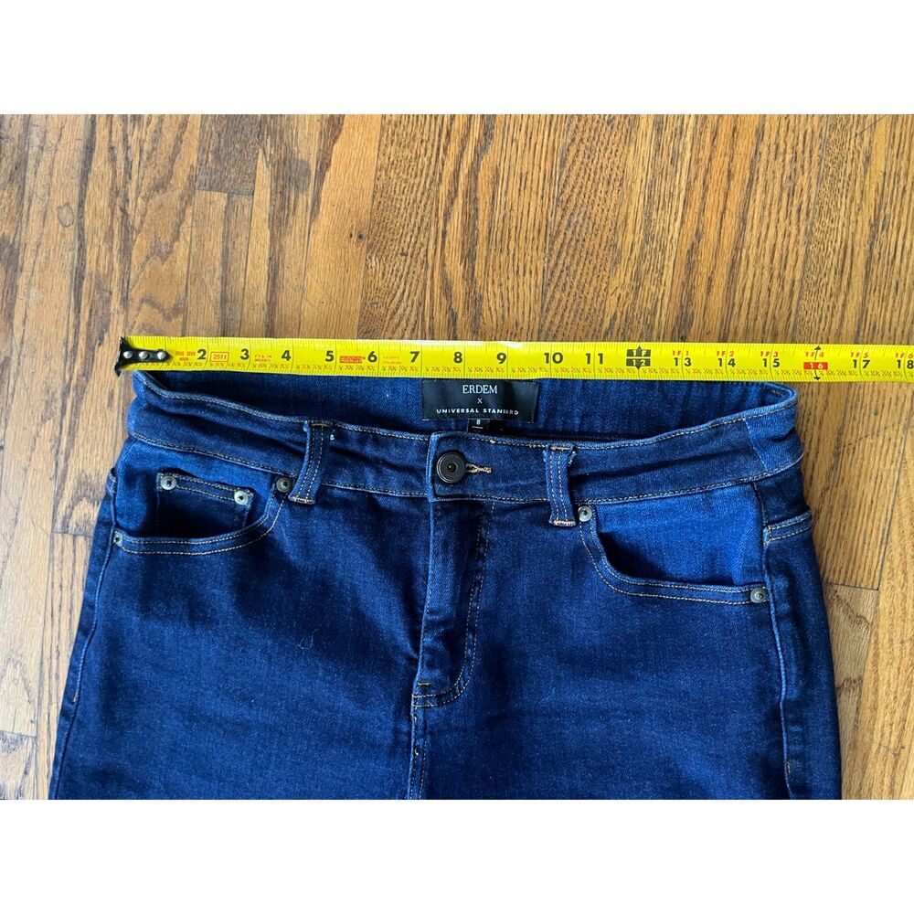Erdem x Universal Standard Blue Wide Leg Jeans Pants Trousers  Women's Size 8 - Picture 6 of 10